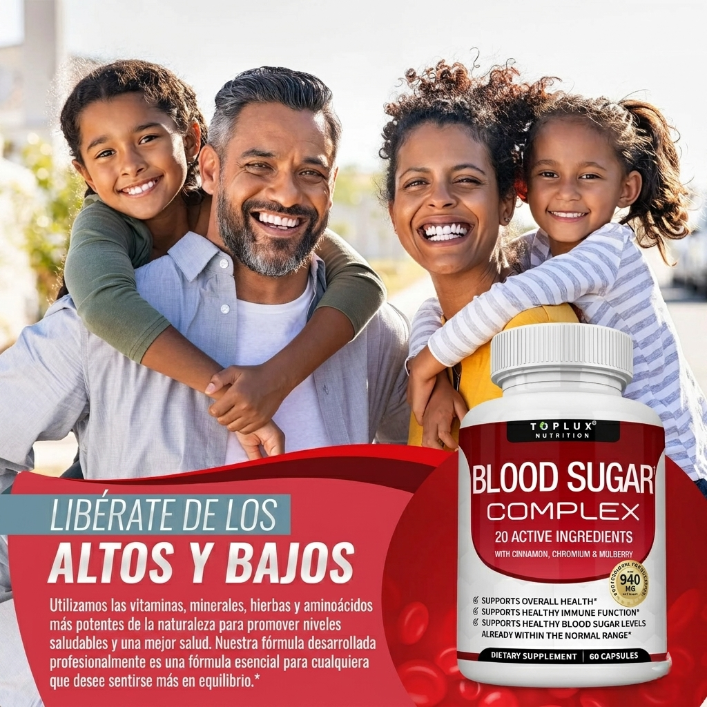 Blood Sugar Complex - Apoyo en el Control Natural del Azúcar en Sangre (60 cápsulas)