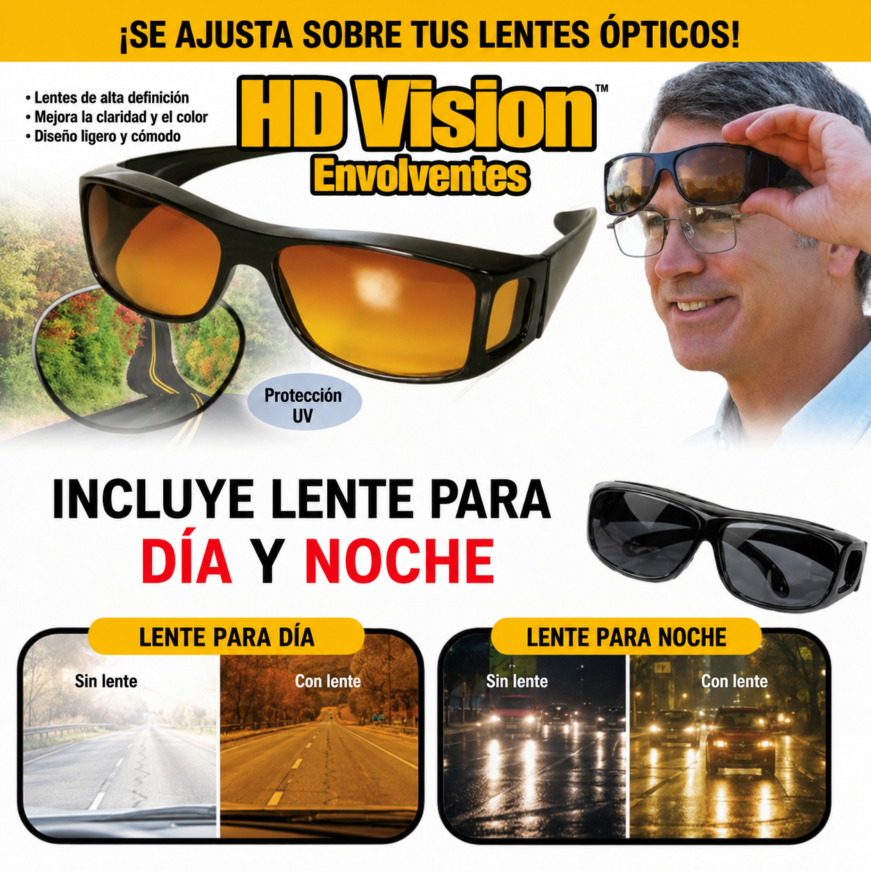 Lentes VisiónMax HD - Comodidad visual día y noche