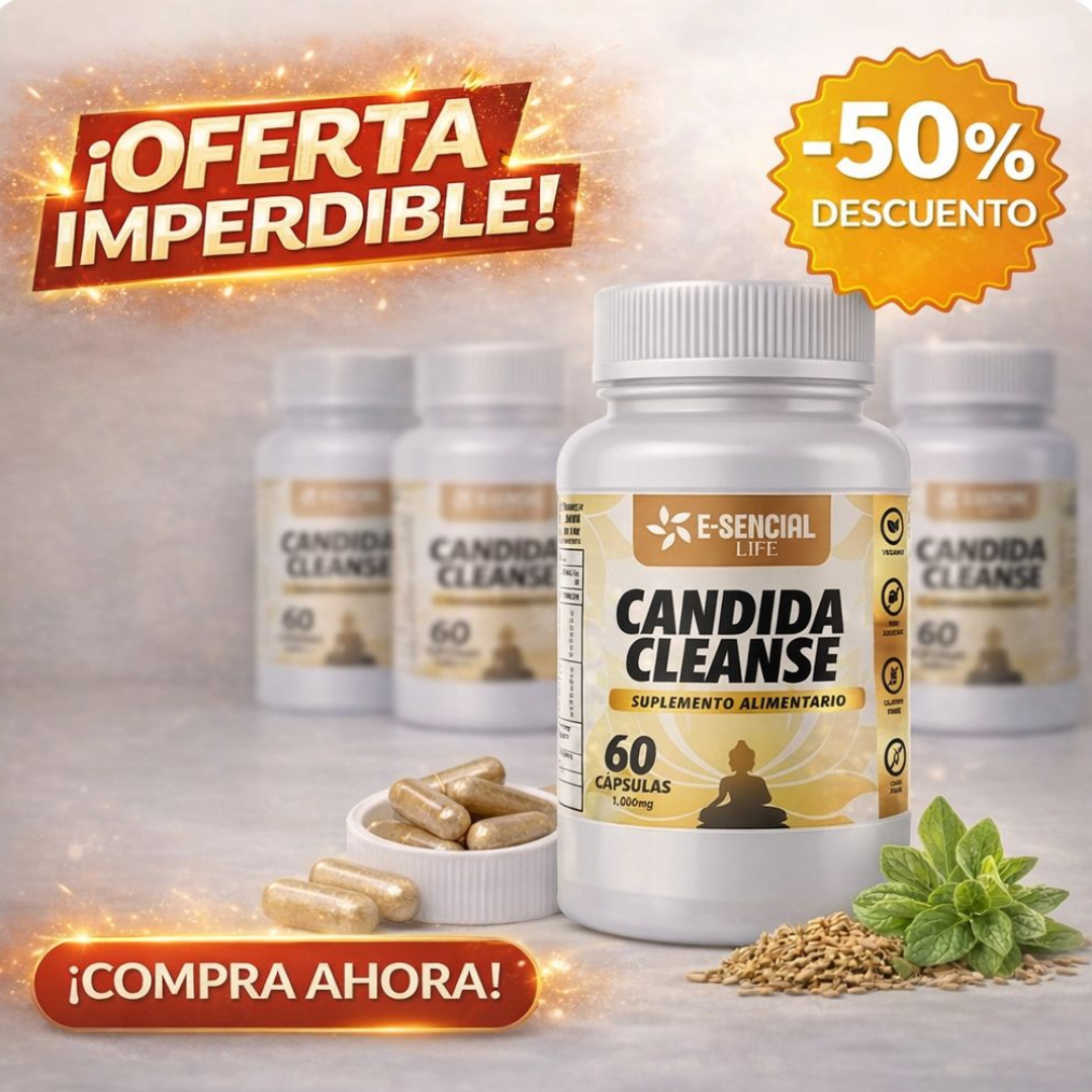Candida Cleanse 1000mg (60 Cápsulas) por E-SENCIAL LIFE