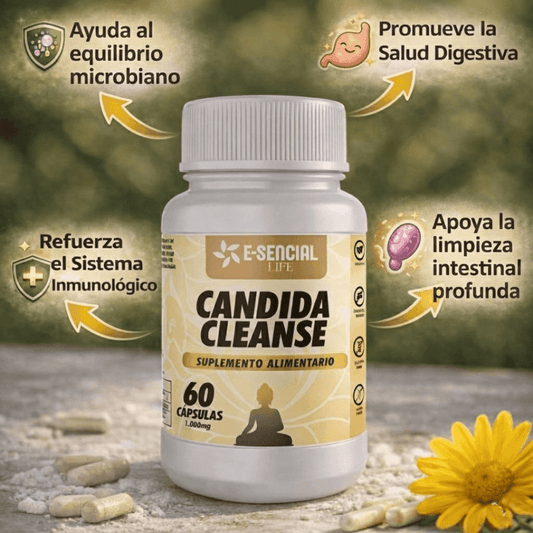 Candida Cleanse 1000mg (60 Cápsulas) por E-SENCIAL LIFE