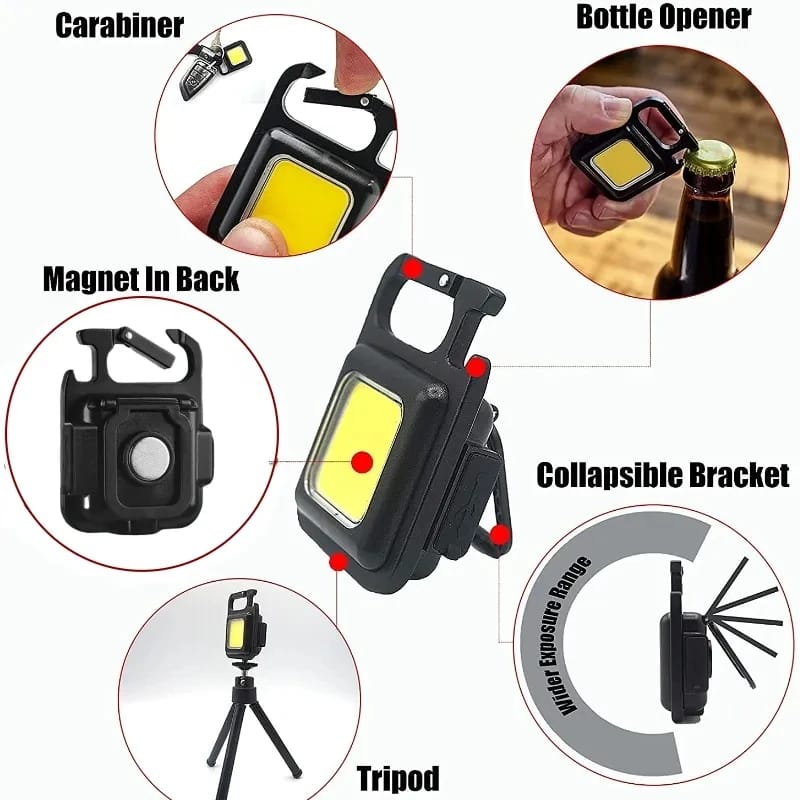 Llavero Multifuncional con Linterna LED