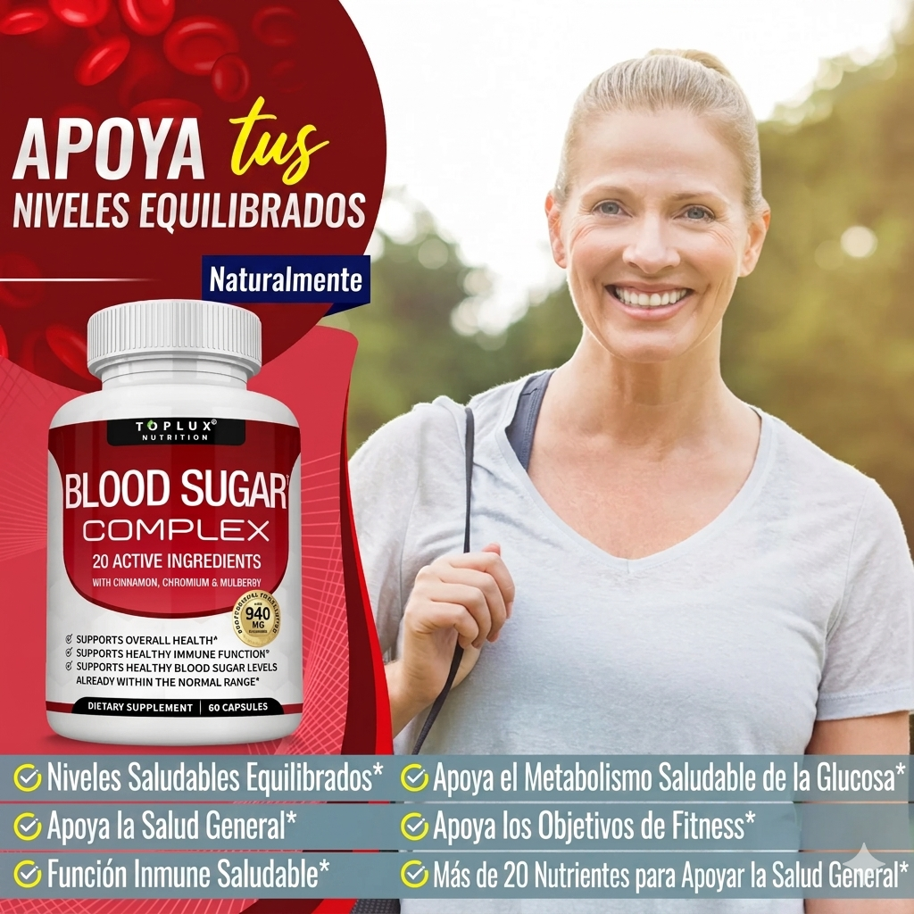 Blood Sugar Complex - Apoyo en el Control Natural del Azúcar en Sangre (60 cápsulas)
