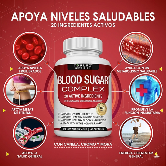 Blood Sugar Complex - Apoyo en el Control Natural del Azúcar en Sangre (60 cápsulas)