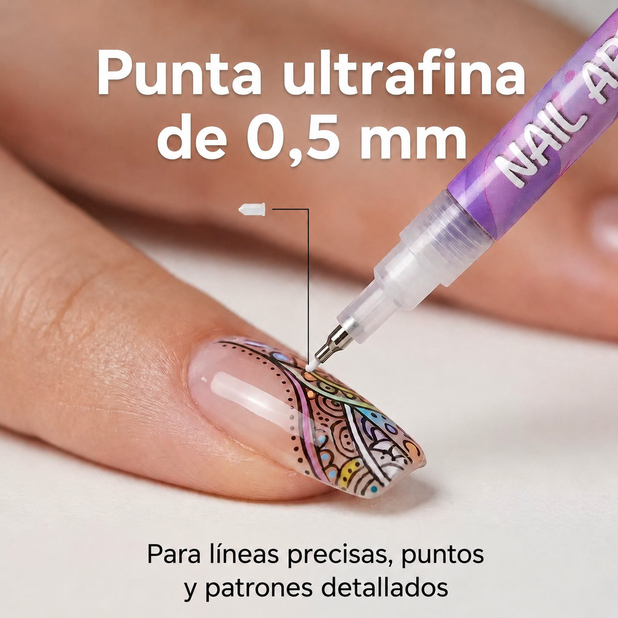 Set de 12 Marcadores Nail Art – Diseños de Salón en Casa
