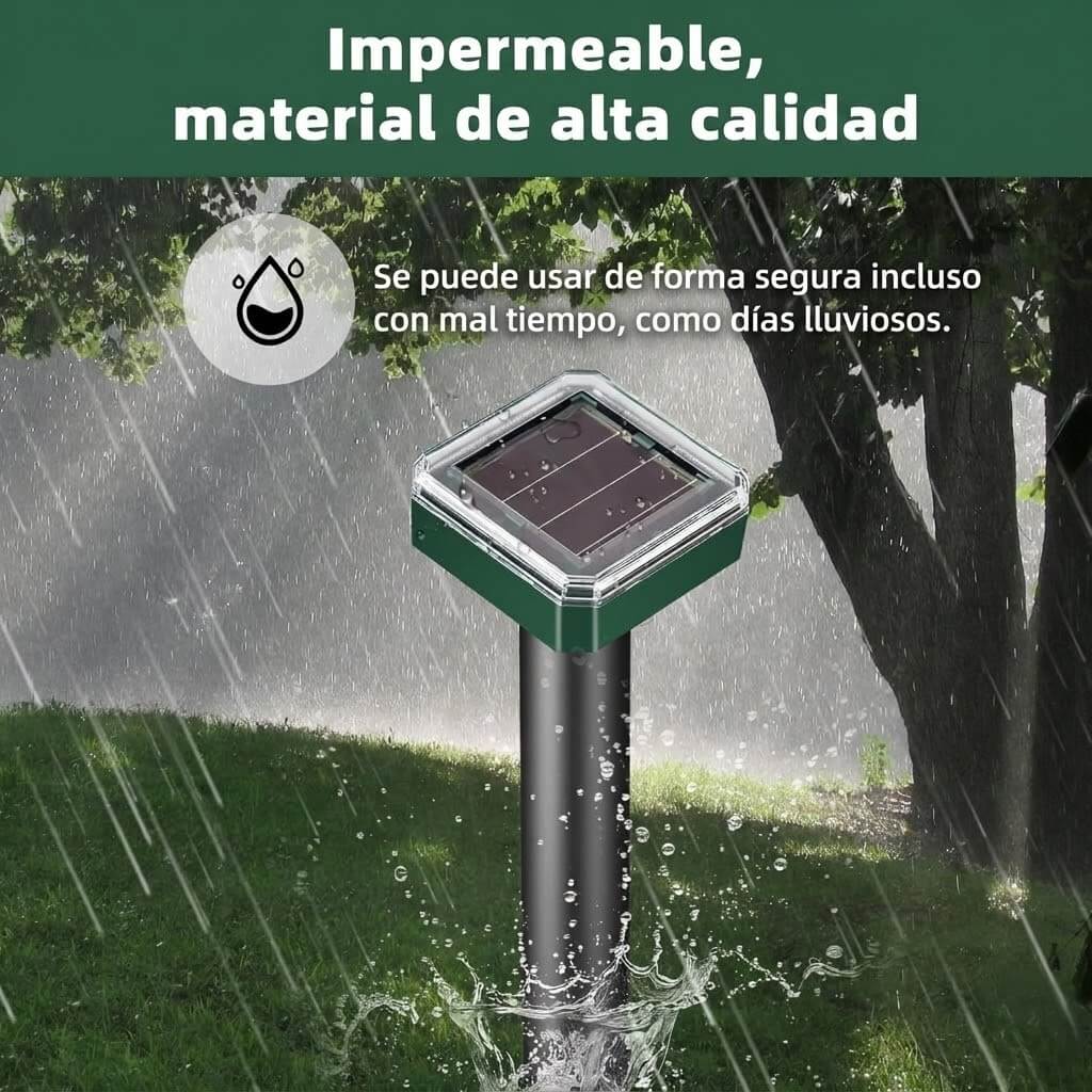 ESTACA SOLAR ULTRASÓNICA ANTI-PLAGAS